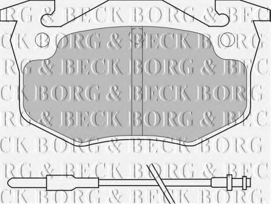 BORG & BECK BBP1545 Тормозные колодки BORG & BECK для RENAULT