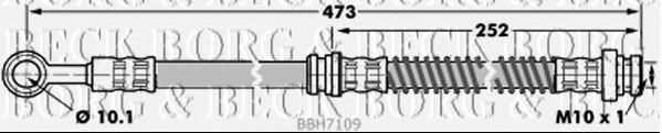 BORG & BECK BBH7109 Тормозной шланг для PROTON