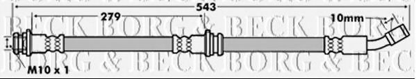 BORG & BECK BBH7162 Тормозной шланг для NISSAN VANETTE