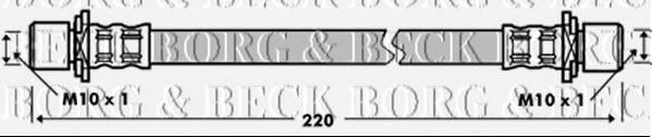 BORG & BECK BBH7330 Тормозной шланг для DAIHATSU COPEN