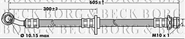 BORG & BECK BBH7440 Тормозной шланг для HONDA FR-V