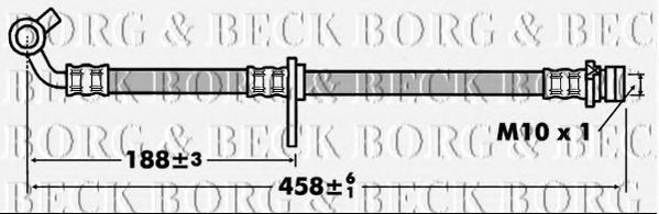 BORG & BECK BBH7442 Тормозной шланг для HONDA FR-V
