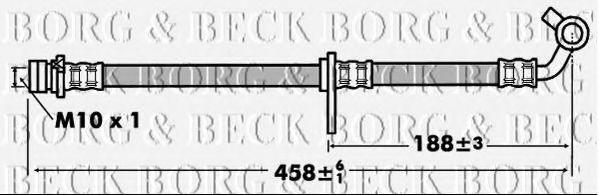 BORG & BECK BBH7443 Тормозной шланг для HONDA FR-V