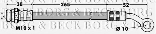 BORG & BECK BBH7460 Тормозной шланг для HYUNDAI TRAJET