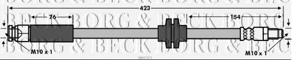 BORG & BECK BBH7571 Тормозной шланг для ABARTH