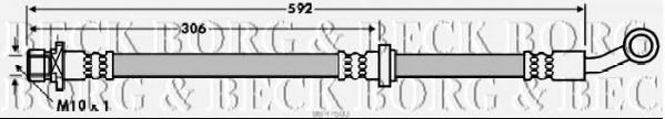 BORG & BECK BBH7603 Тормозной шланг для HONDA FR-V