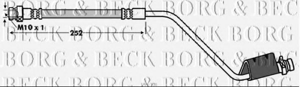 BORG & BECK BBH7631 Тормозной шланг для KIA VENGA