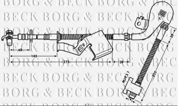 BORG & BECK BBH7840 Тормозной шланг 