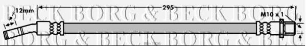 BORG & BECK BBH7856 Тормозной шланг для SAAB 9-3 (YS3F) (Сааб 9-3)