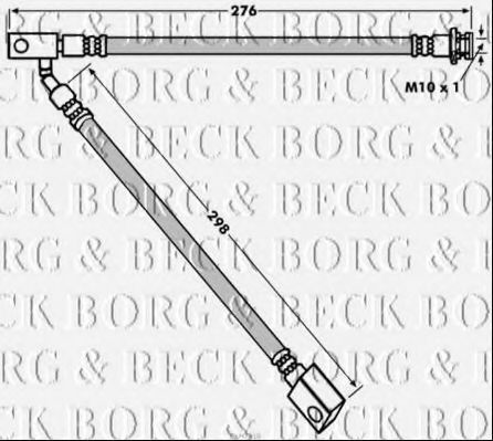 BORG & BECK BBH7918 Тормозной шланг для INFINITI