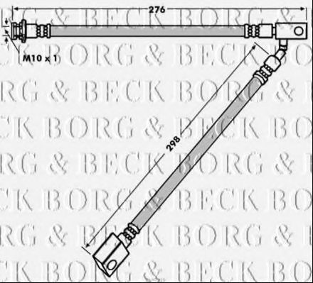 BORG & BECK BBH7919 Тормозной шланг для INFINITI