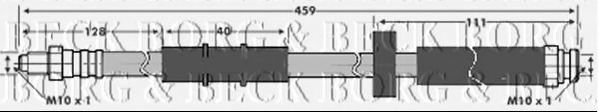 BORG & BECK BBH6061 Тормозной шланг для FIAT