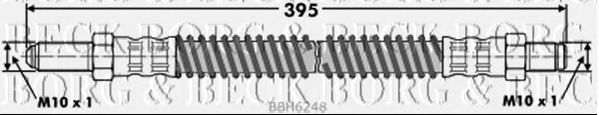 BORG & BECK BBH6248 Тормозной шланг для JAGUAR