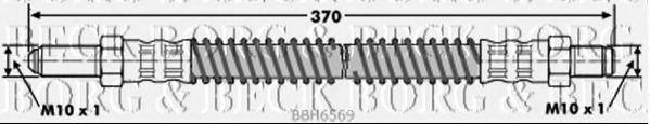 BORG & BECK BBH6569 Тормозной шланг для JAGUAR