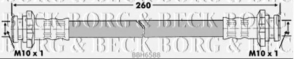 BORG & BECK BBH6588 Тормозной шланг для NISSAN SABRE