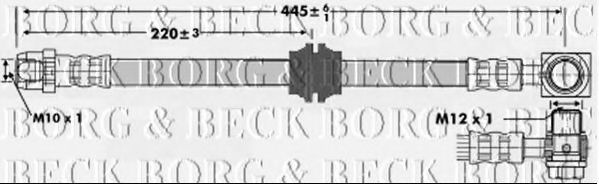BORG & BECK BBH6725 Тормозной шланг для MINI