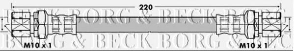 BORG & BECK BBH6770 Тормозной шланг BORG & BECK для DAEWOO