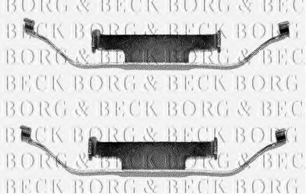 BORG & BECK BBK1012 Скобы тормозных колодок BORG & BECK 