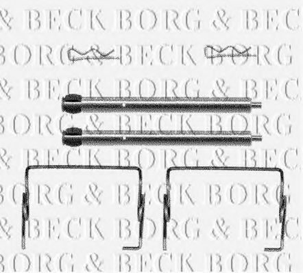 BORG & BECK BBK1132 Скобы тормозных колодок для RENAULT SAFRANE