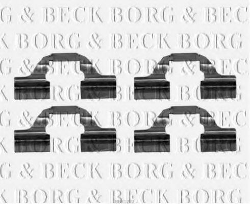BORG & BECK BBK1222 Скобы тормозных колодок BORG & BECK 