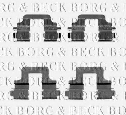 BORG & BECK BBK1224 Скобы тормозных колодок BORG & BECK 