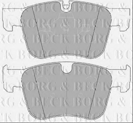 BORG & BECK BBP2453 Тормозные колодки BORG & BECK для PEUGEOT