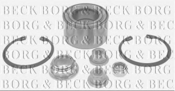 BORG & BECK BWK697 Ступица BORG & BECK для SEAT