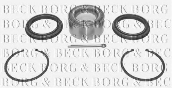 BORG & BECK BWK351 Ступица BORG & BECK для NISSAN