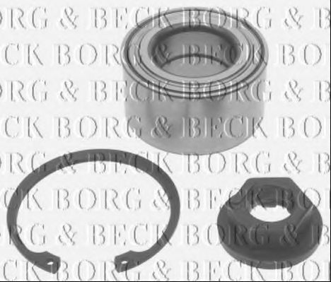 BORG & BECK BWK743 Подшипник ступицы BORG & BECK для MAZDA