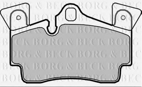 BORG & BECK BBP2352 Тормозные колодки BORG & BECK для PORSCHE