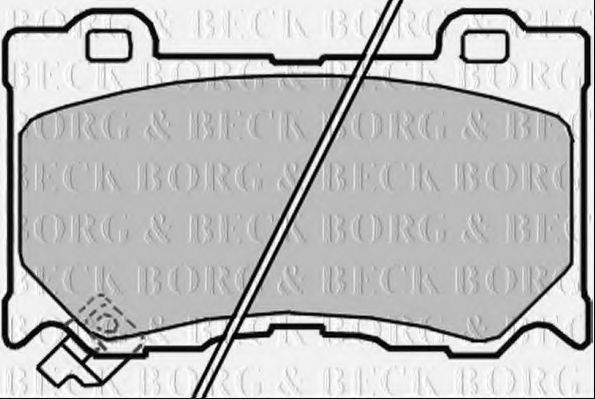BORG & BECK BBP2363 Тормозные колодки для NISSAN 370 Z