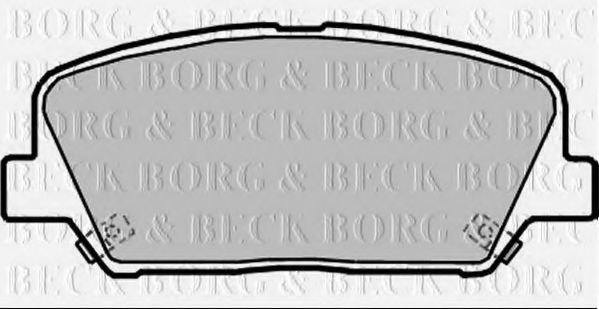 BORG & BECK BBP2364 Тормозные колодки BORG & BECK для KIA