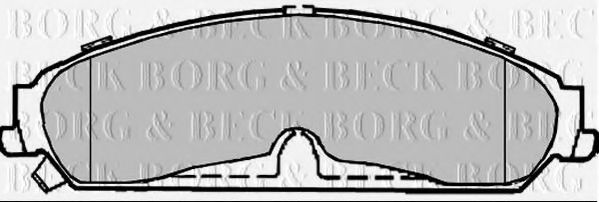 BORG & BECK BBP2369 Тормозные колодки BORG & BECK для LANCIA