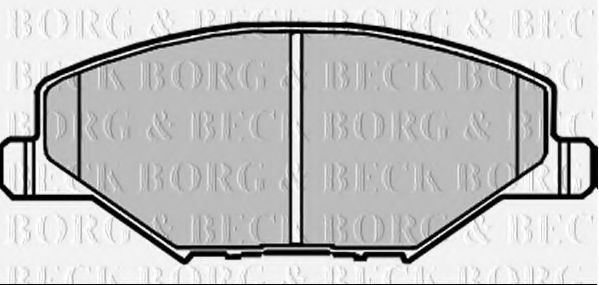 BORG & BECK BBP2380 Тормозные колодки BORG & BECK для SKODA