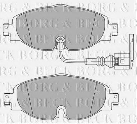 BORG & BECK BBP2381 Тормозные колодки BORG & BECK для SEAT