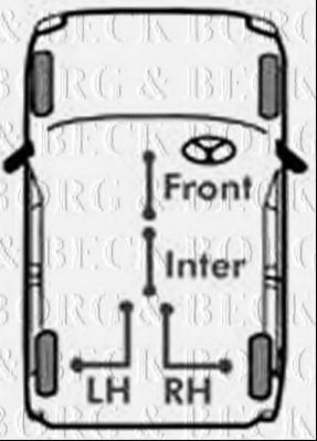 BKB3302 BORG & BECK Трос, стояночная тормозная система BKB3302 BORG & BECK Трос, стояночная тормозная система