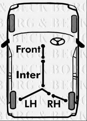 BKB3363 BORG & BECK Трос, стояночная тормозная система BKB3363 BORG & BECK Трос, стояночная тормозная система