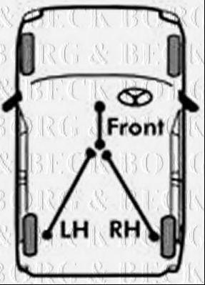 BKB3523 BORG & BECK Трос, стояночная тормозная система BKB3523 BORG & BECK Трос, стояночная тормозная система