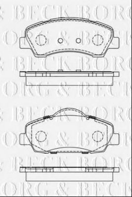 BORG & BECK BBP2442 Тормозные колодки BORG & BECK для PEUGEOT