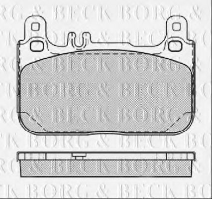 BORG & BECK BBP2461 Тормозные колодки BORG & BECK для MERCEDES-BENZ S-CLASS