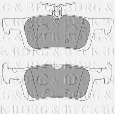 BORG & BECK BBP2462 Тормозные колодки BORG & BECK для PEUGEOT