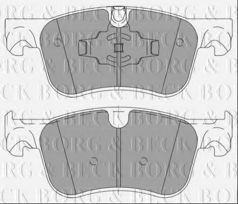 BORG & BECK BBP2463 Тормозные колодки BORG & BECK для CITROËN C4