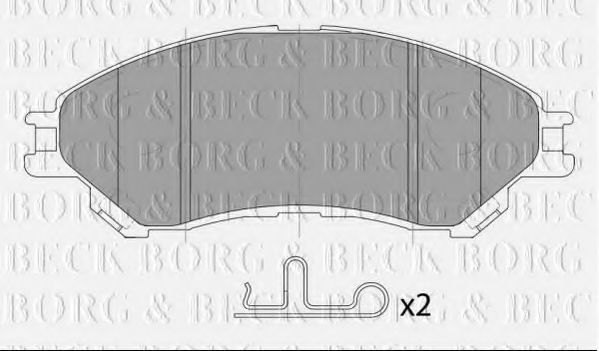 BORG & BECK BBP2465 Тормозные колодки BORG & BECK для SUZUKI
