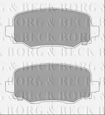 BORG & BECK BBP2466 Тормозные колодки BORG & BECK для JEEP