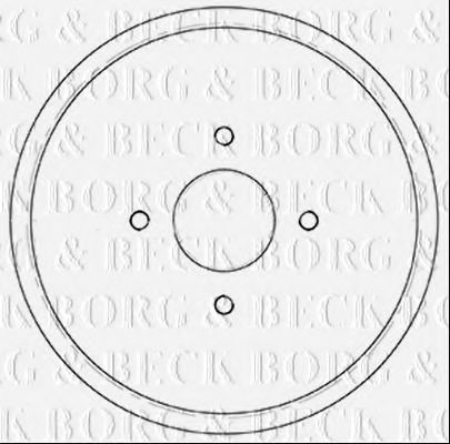BORG & BECK BBR7252 Тормозной барабан для CITROËN C3