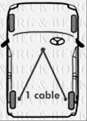 BKB3028 BORG & BECK Трос, стояночная тормозная система BKB3028 BORG & BECK Трос, стояночная тормозная система