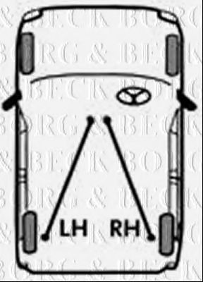 BKB3719 BORG & BECK Трос, стояночная тормозная система BKB3719 BORG & BECK Трос, стояночная тормозная система