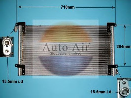 AUTO AIR GLOUCESTER 161165 Радиатор кондиционера для IVECO