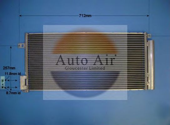 AUTO AIR GLOUCESTER 161066 Радиатор кондиционера для ABARTH PUNTO