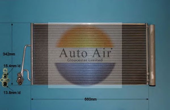 AUTO AIR GLOUCESTER 168917 Радиатор кондиционера для MINI